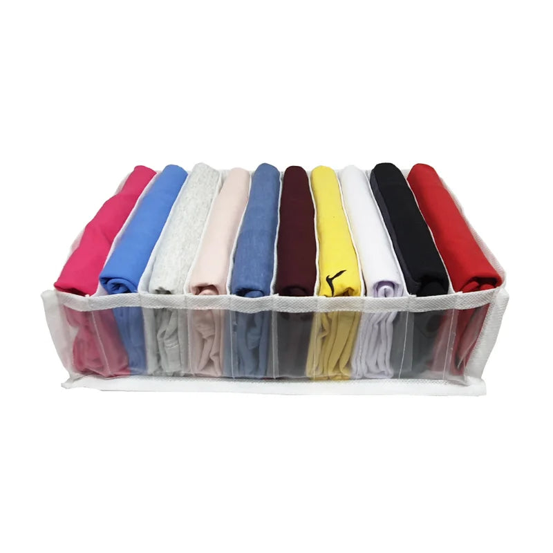 Kit 4 Organizadores de Gaveta para Roupas - T-shirt, Top, Bikini, Sutiã