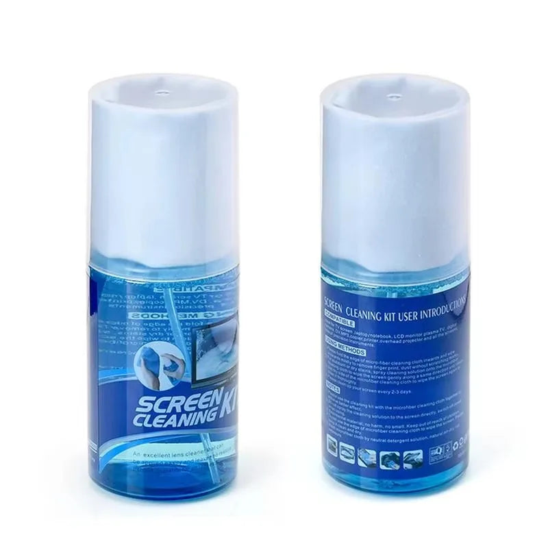 Limpeza de Tela 200ml + Pano Microfibra para Eletrônicos