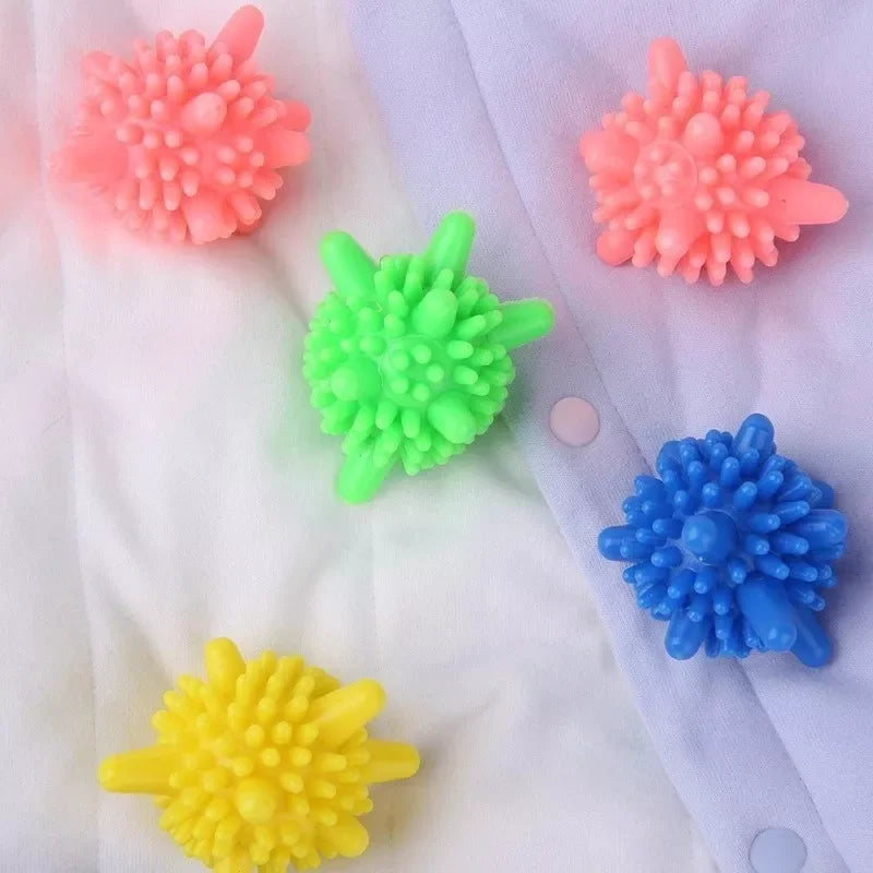 Kit 8 Bolas de Silicone Reutilizáveis para Lavagem