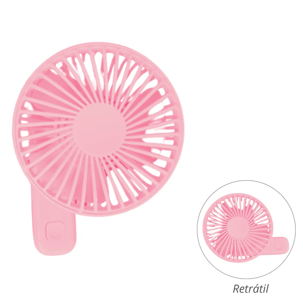 Mini Ventilador Portátil USB com 3 Hélices