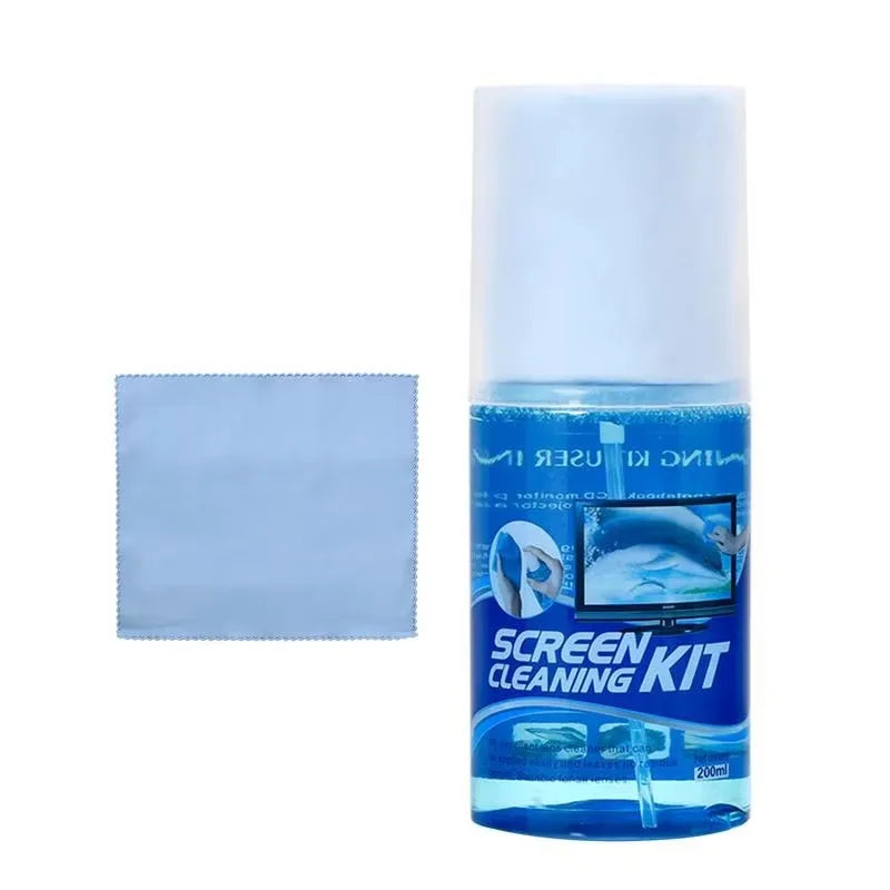 Limpeza de Tela 200ml + Pano Microfibra para Eletrônicos
