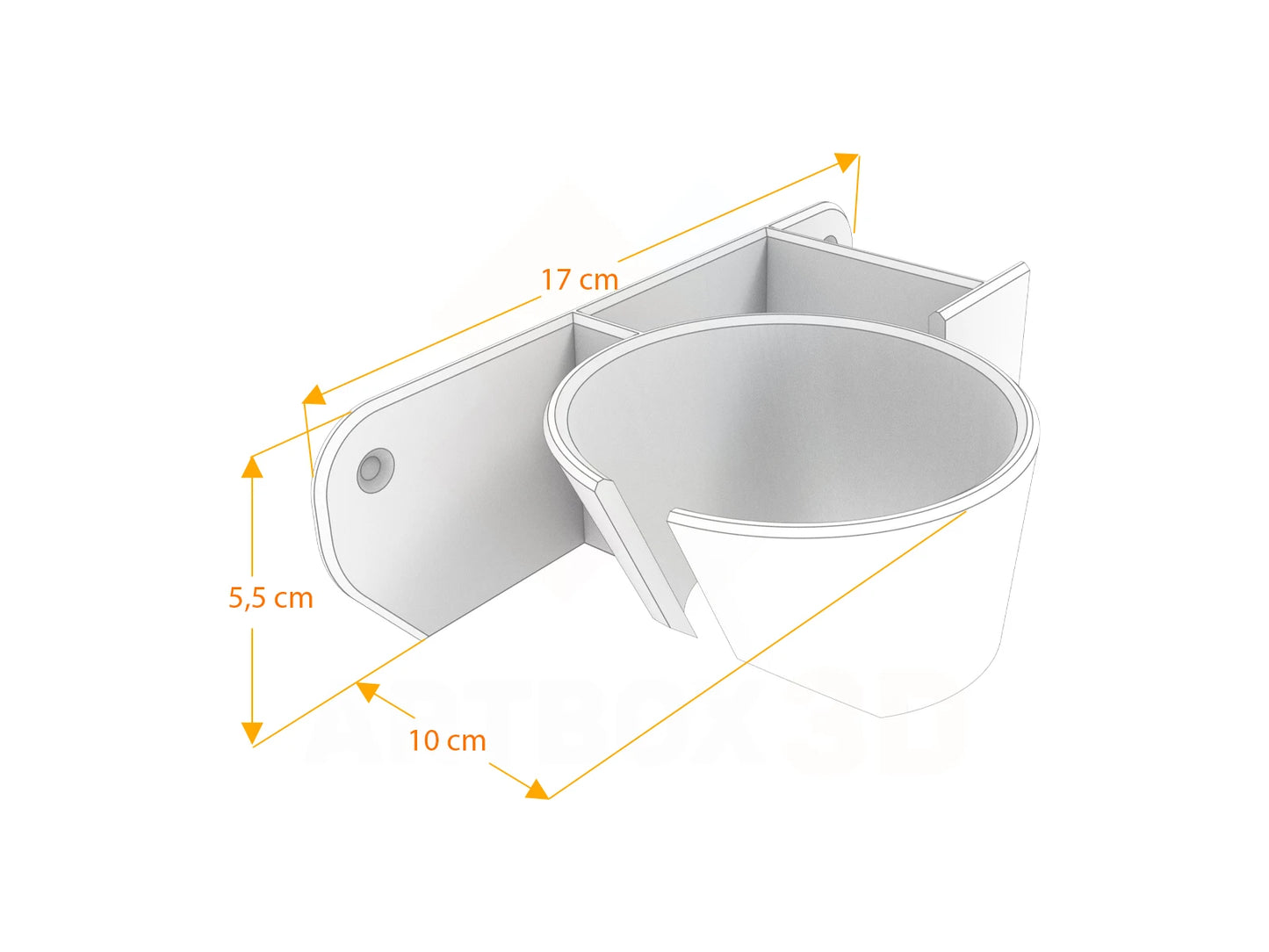 Suporte de Parede para Secador e Chapinha - ARTBOX3D