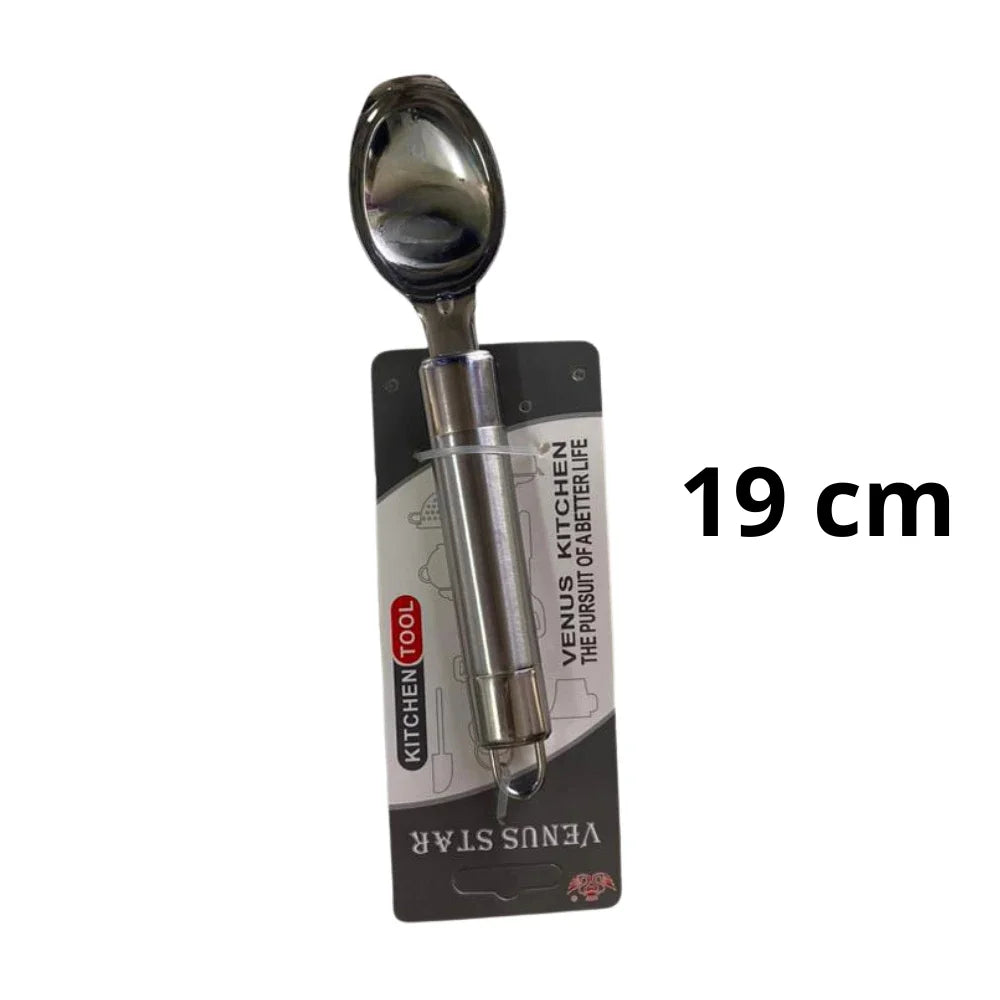 Kit 3 Colheres de Sorvete em Inox – Utensílio de Cozinha