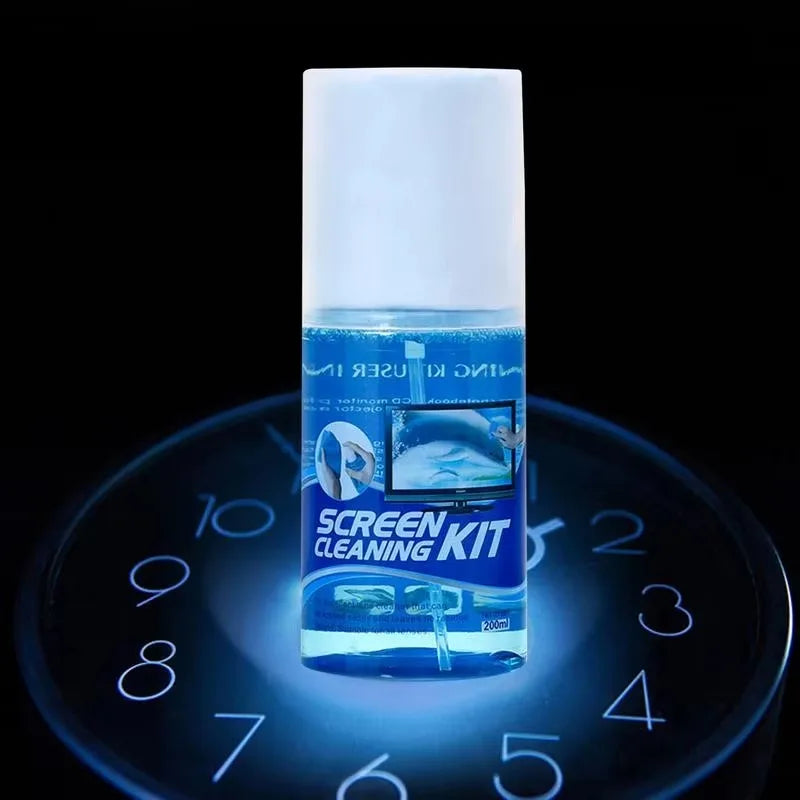 Limpeza de Tela 200ml + Pano Microfibra para Eletrônicos