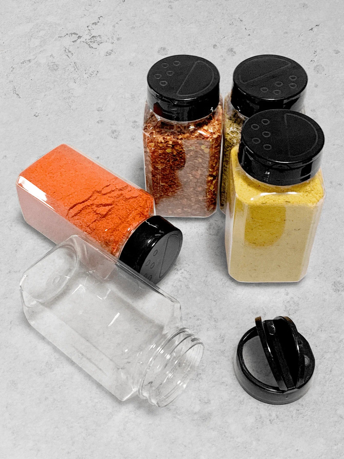 Kit 10 Potinhos para Temperos com Tampa Dosing 220ml