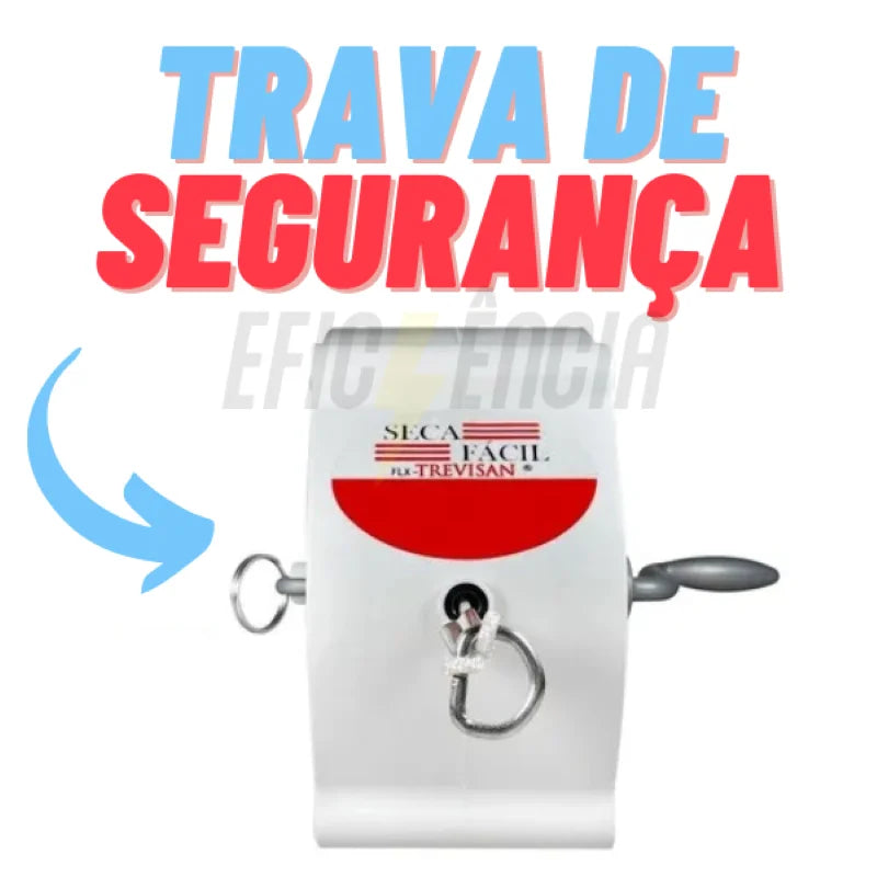 Corda de Varal Retrátil 30m Fácil de Secar