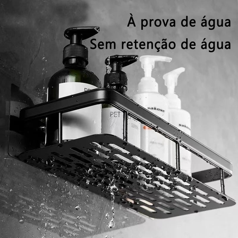 Kit 2 Suportes de Canto para Banheiro/Cozinha