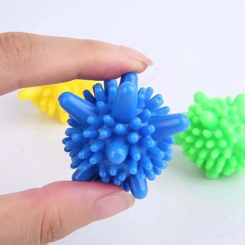 Kit 8 Bolas de Silicone Reutilizáveis para Lavagem