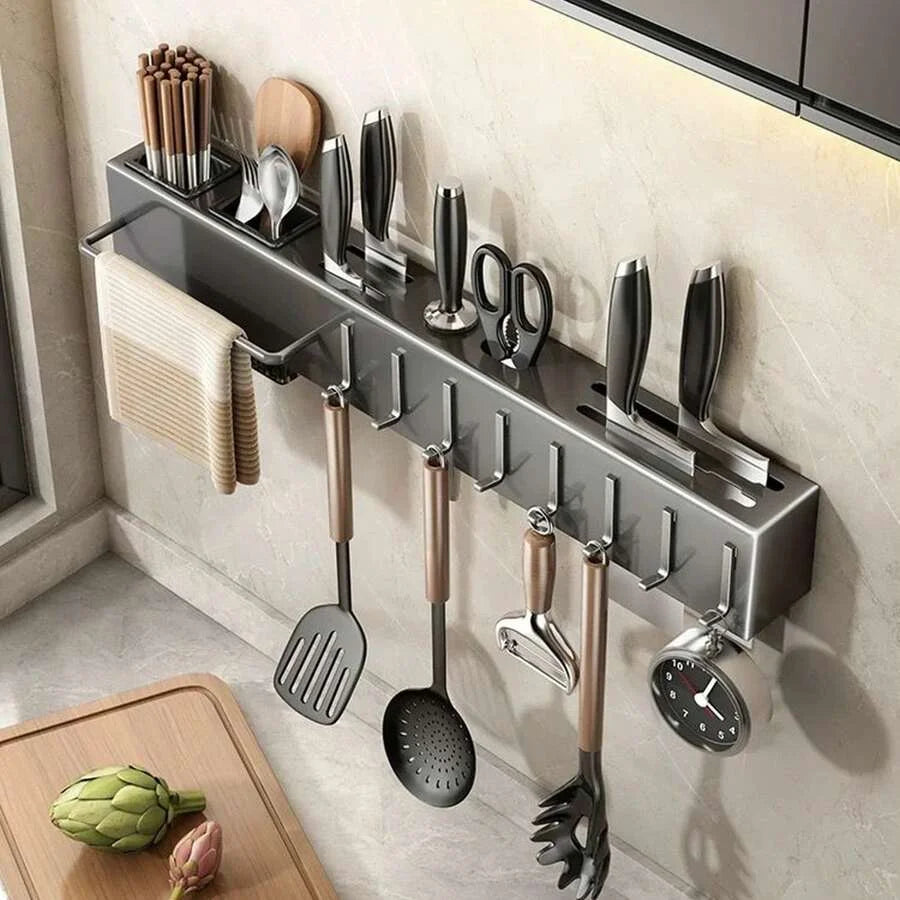 Organizador de Cozinha com Suporte para Facas, Colheres e Palitinhos