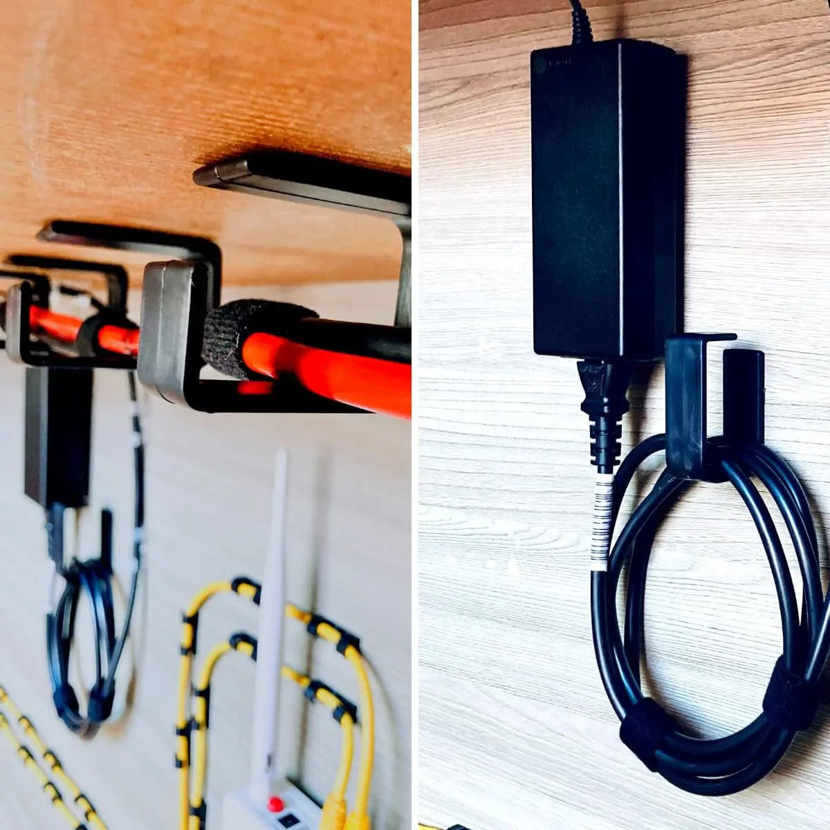 1 Peça Organizador de cabos auto adesivo organizador de mesa fixador de fios do setup gerenciamento de cabos