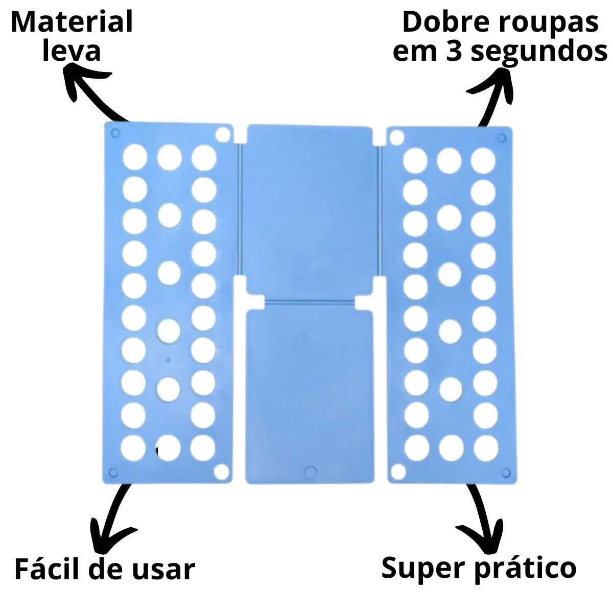 Moldador de Camisetas Dobrável Rápido e Prático