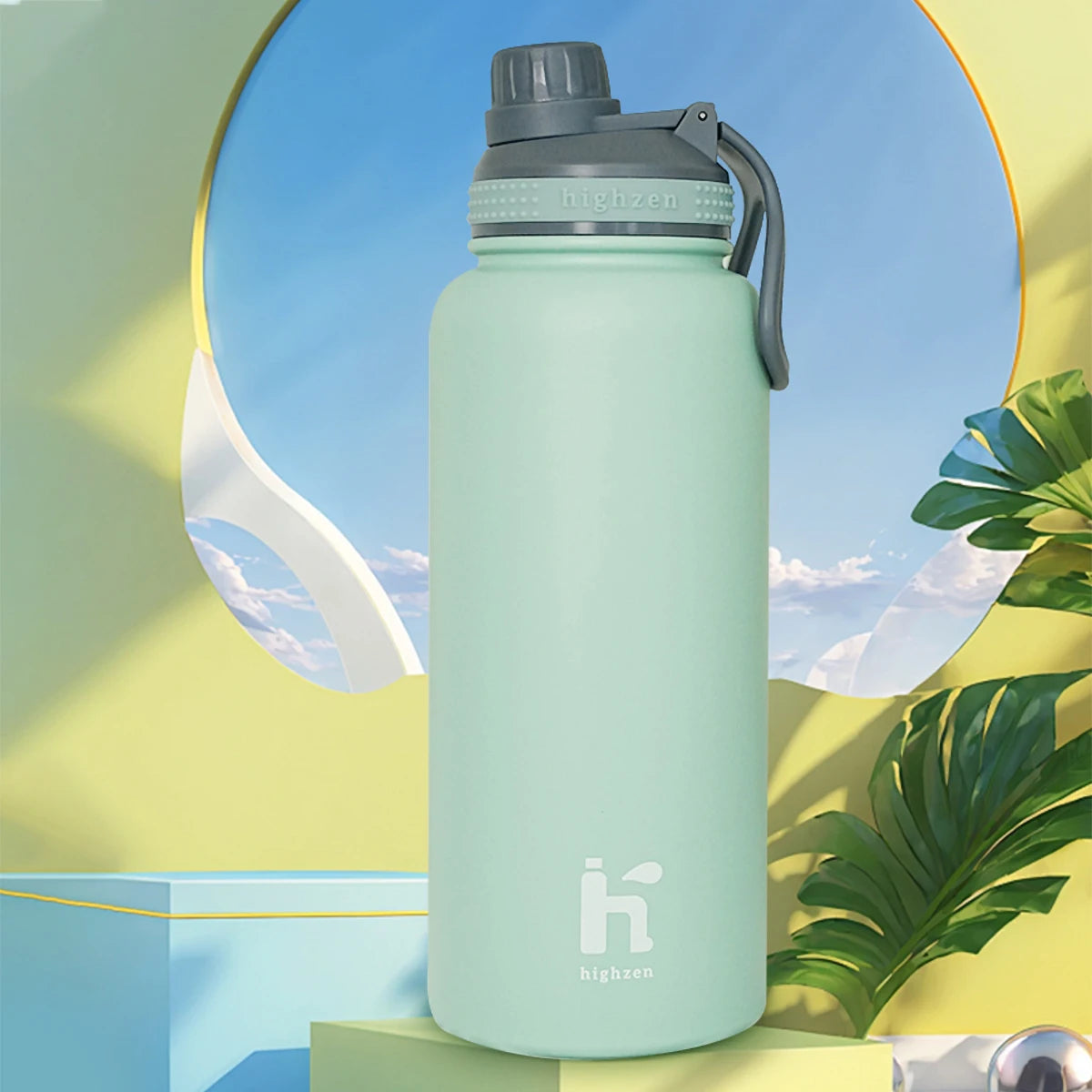 Garrafa Térmica Inox 1000ML com Alça