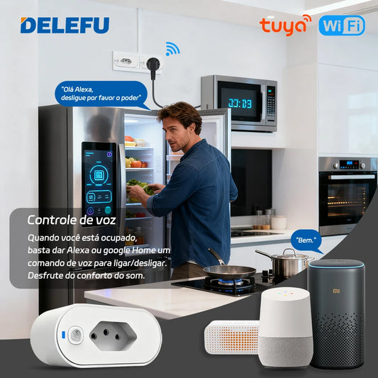 Soquete Inteligente Wi-Fi DELEFU 16A