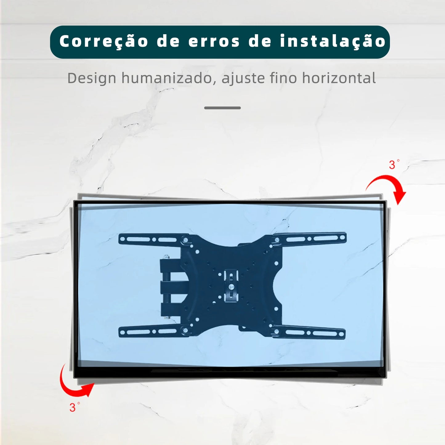 Suporte Articulado de Parede 14–42” para TV e Monitor