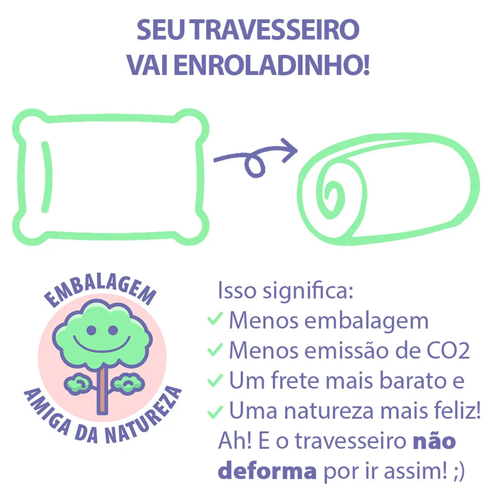 Travesseiro Felicitá Anti-alérgico 45x65cm Siliconado BF Mattresses