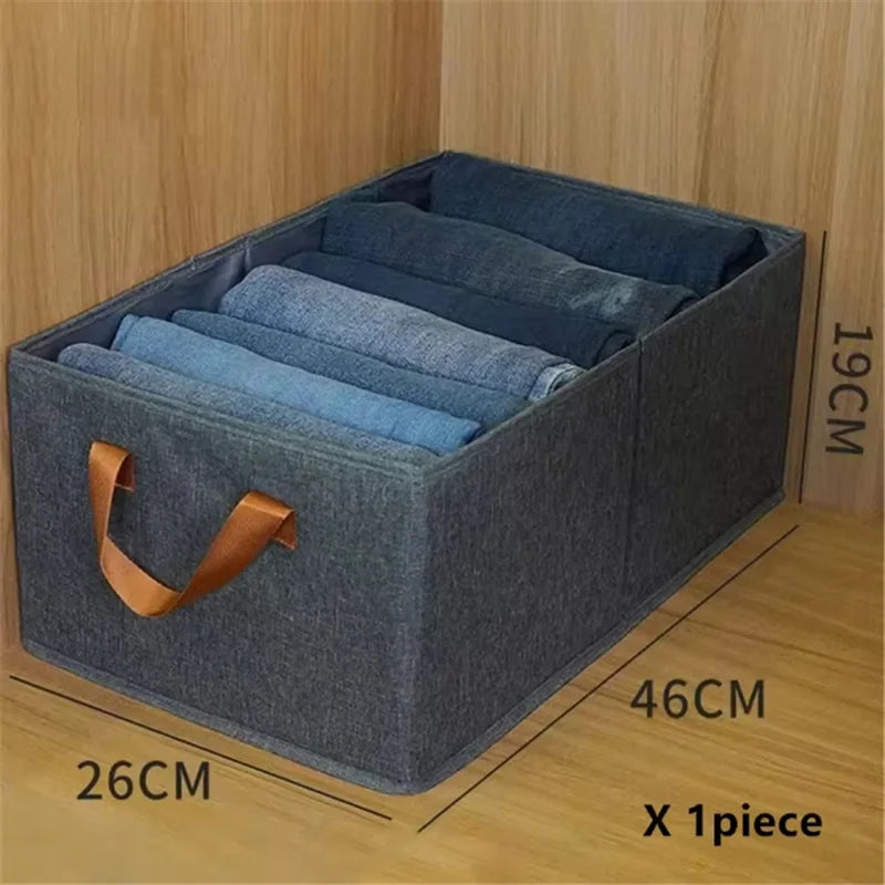 Large visible window clothing storage box Foldable home wardrobe sorting and organizing box; Lightweight underwear storage box