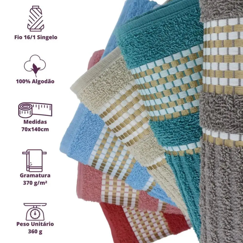 Toalha De Banho Gabriela Gigante Banhão 70 X 140 Beka