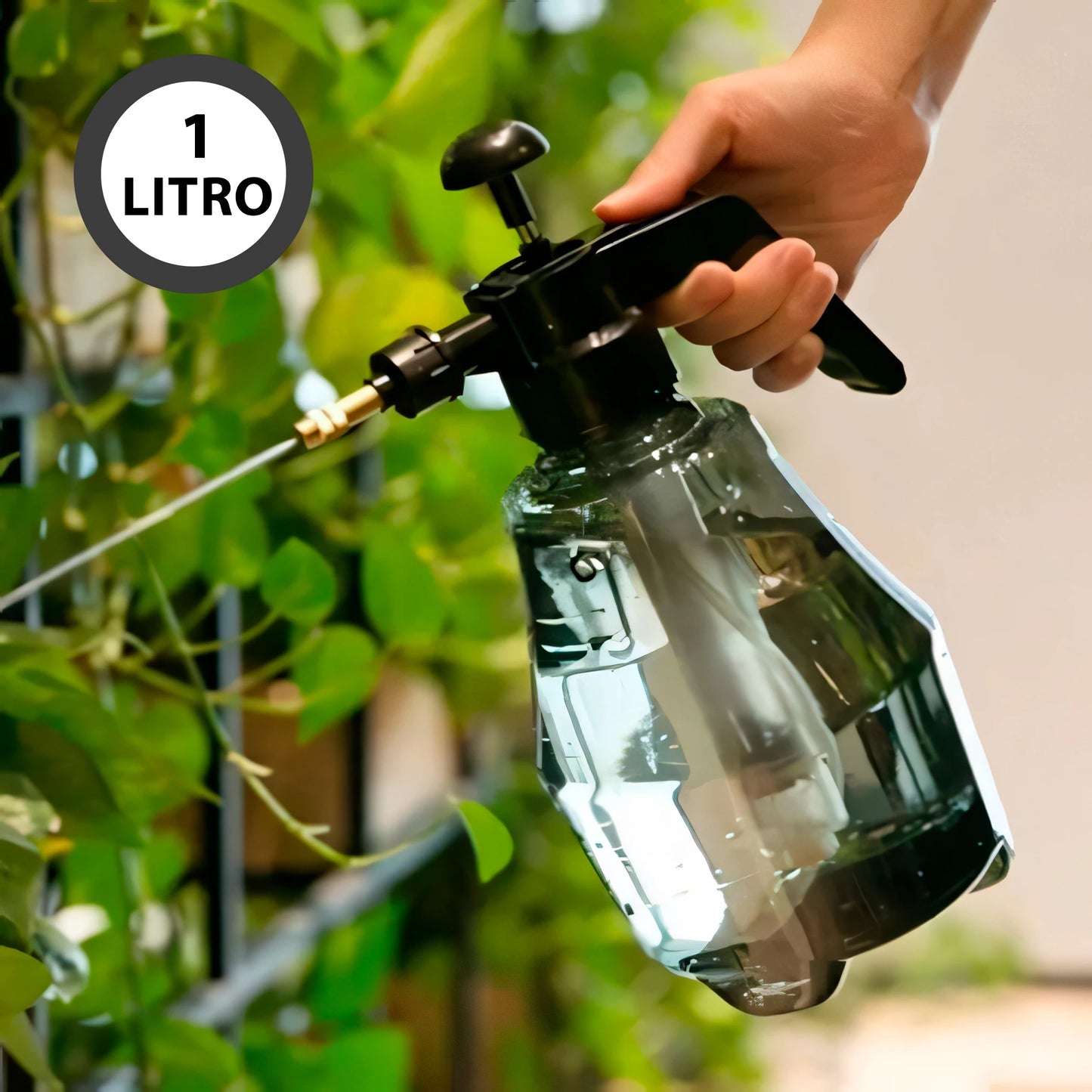 Spray Manual de Pressão 1L para Jardinagem e Multiuso