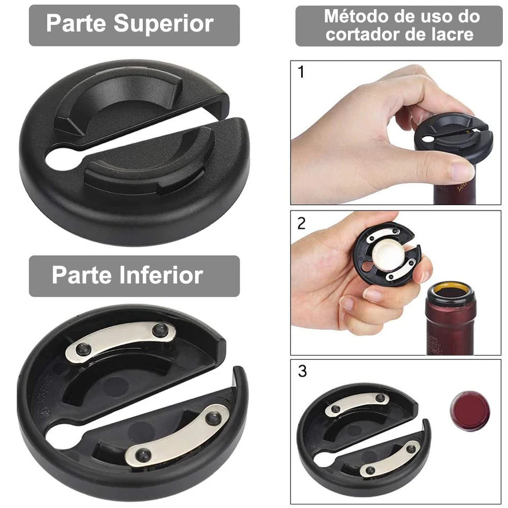 Abridor de Vinho Elétrico Automático Portátil