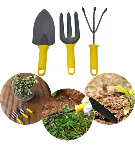 Kit de Ferramentas de Jardinagem 3 Peças