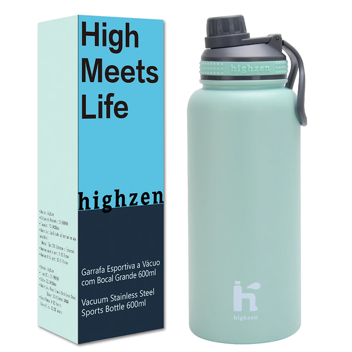 Garrafa Térmica Inox 1000ML com Alça