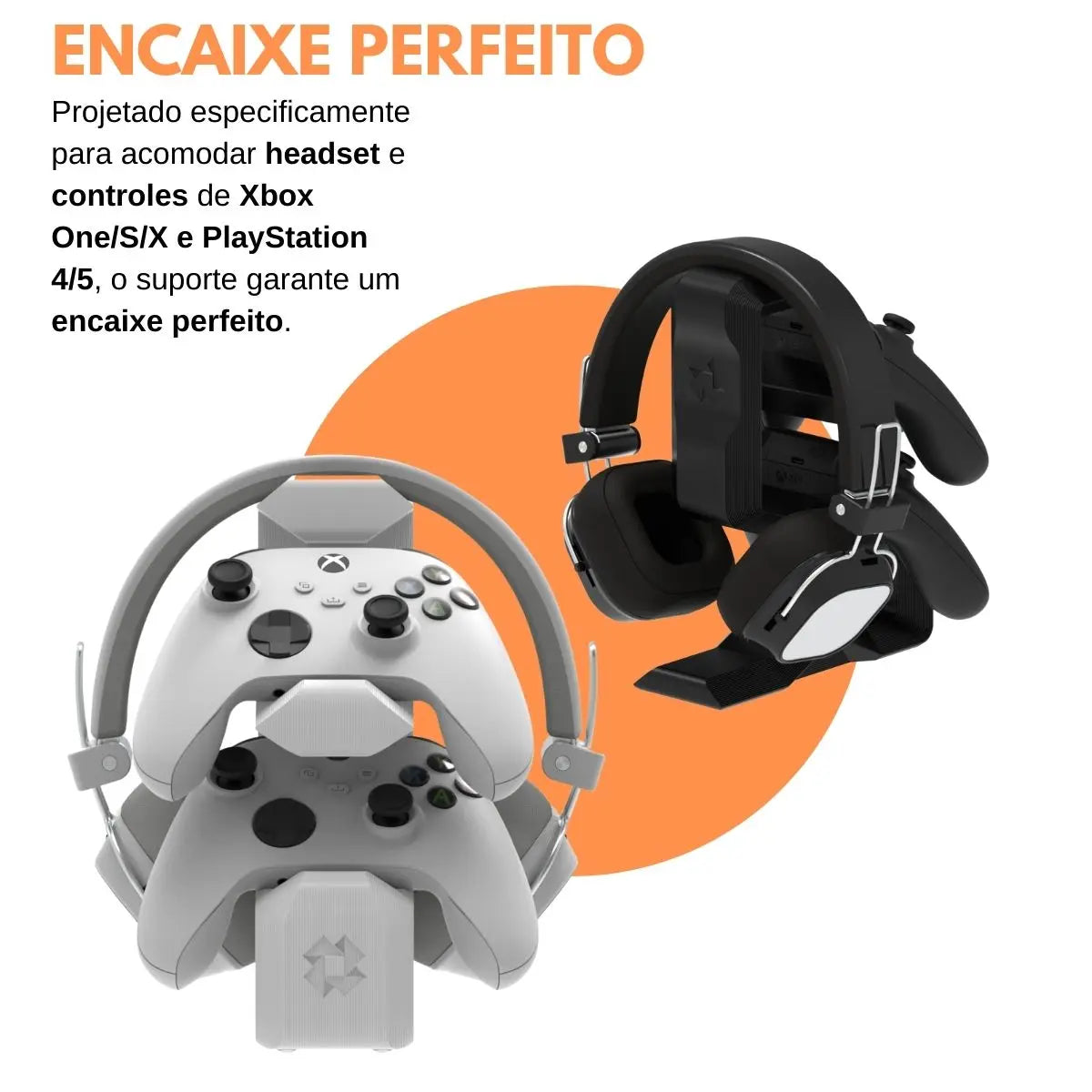 Suporte para 2 Controles e Headset - Xbox/PlayStation - ARTBOX3D