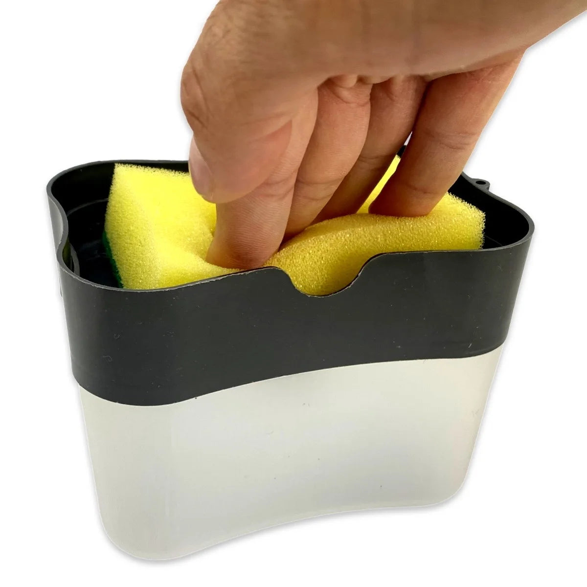 Dispenser 2 em 1 para Detergente com Suporte para Esponja