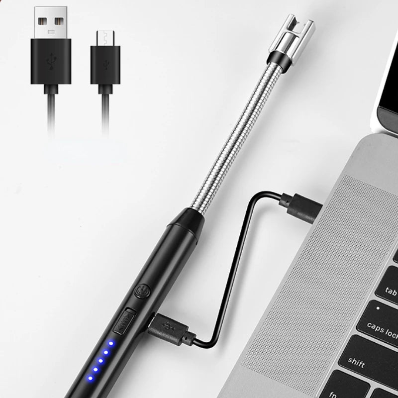 Ignição ignição de pulso de arco recarregável mosquete cozinha isqueiro vela USB fire stick