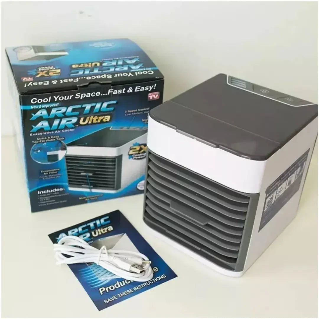 Mini Ar-Condicionado Portátil USB com Umidificador