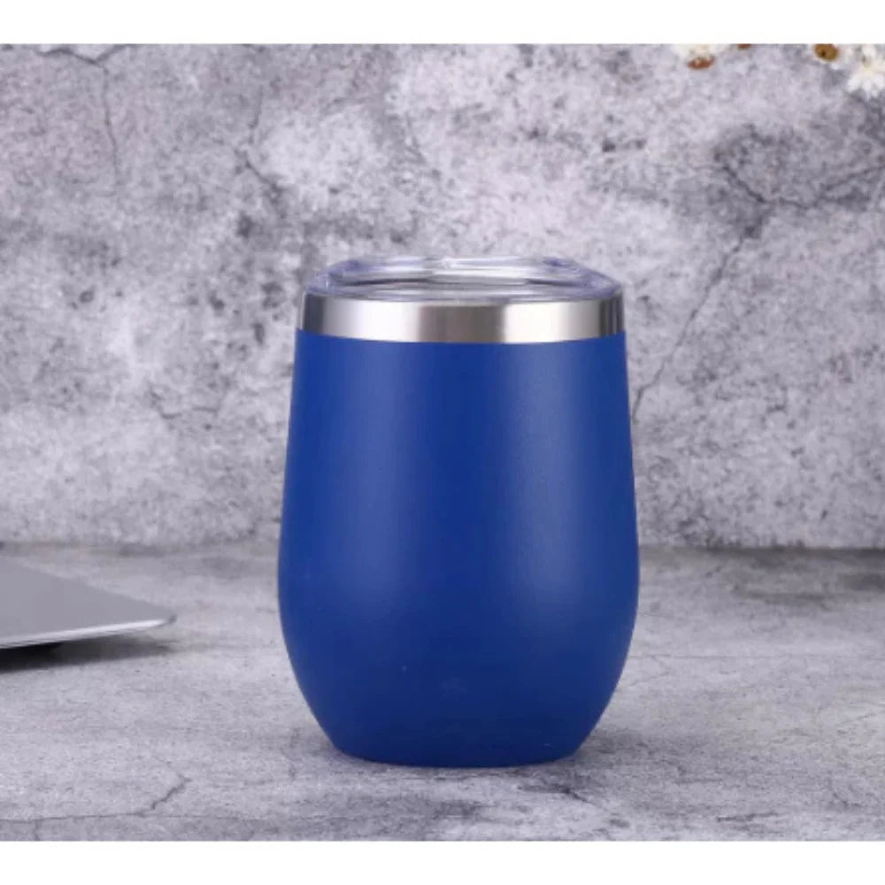 Copo Térmico Inox 360ml com Tampa Transparente – Parede Dupla