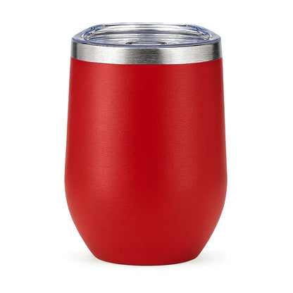 Copo Térmico Inox 360ml com Tampa Transparente – Parede Dupla