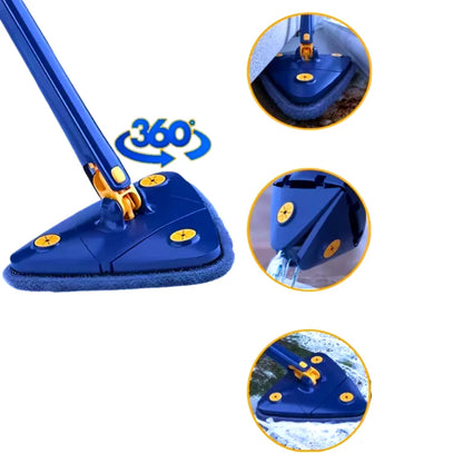 Kit Mop Triangular Giratório 360° com 3 Refis