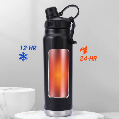 Garrafa Térmica 800ml com Alça e Bico Removível