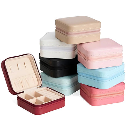 Mini Porta-Joias Portátil com Divisórias