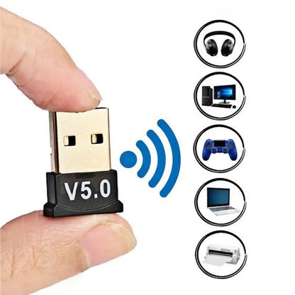 Adaptador USB Bluetooth 5.0 – Transmissor e Receptor de Áudio para Notebook