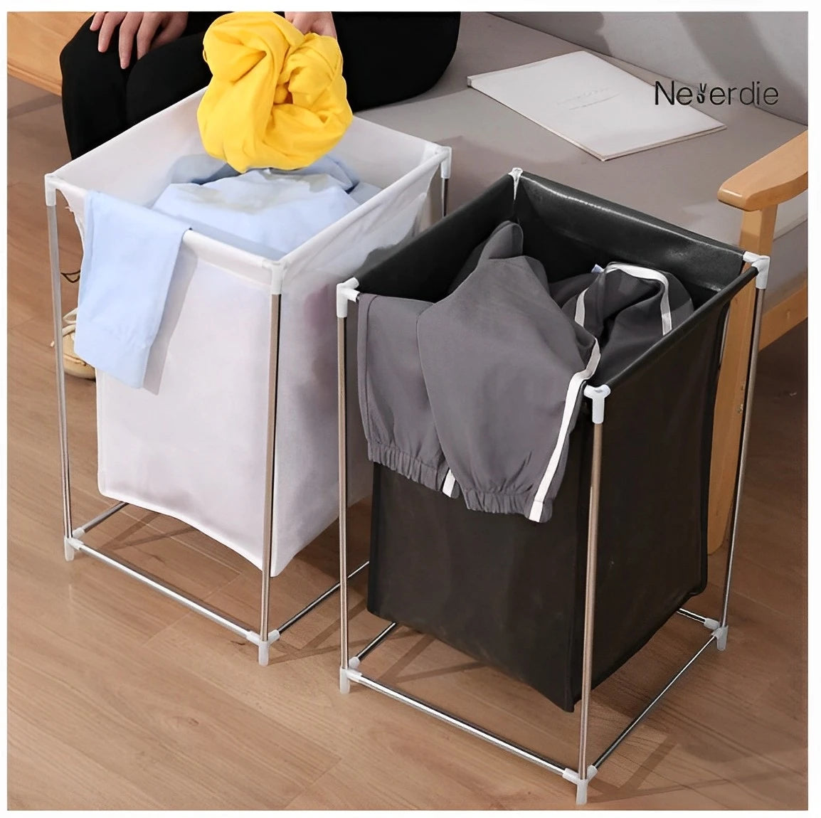 Cesto Organizador de Roupas Sujas Desmontável Minimalista