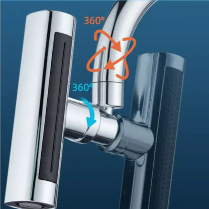 Extensor de Torneira 360° Inox – Arejador com 4 Modos