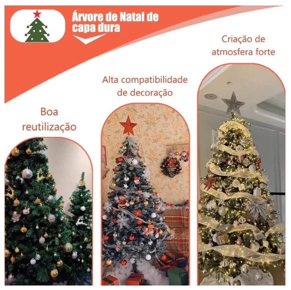 Árvore de Natal Verde Premium 120cm/150cm/180cm