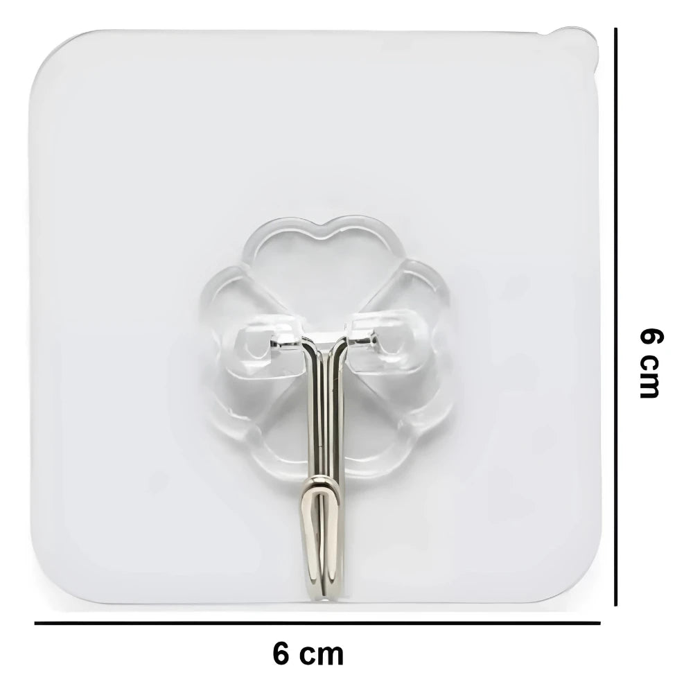 Kit 24 Ganchos Adesivos de Parede Multifuncionais