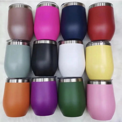 Copo Térmico Inox 360ml com Tampa Transparente – Parede Dupla