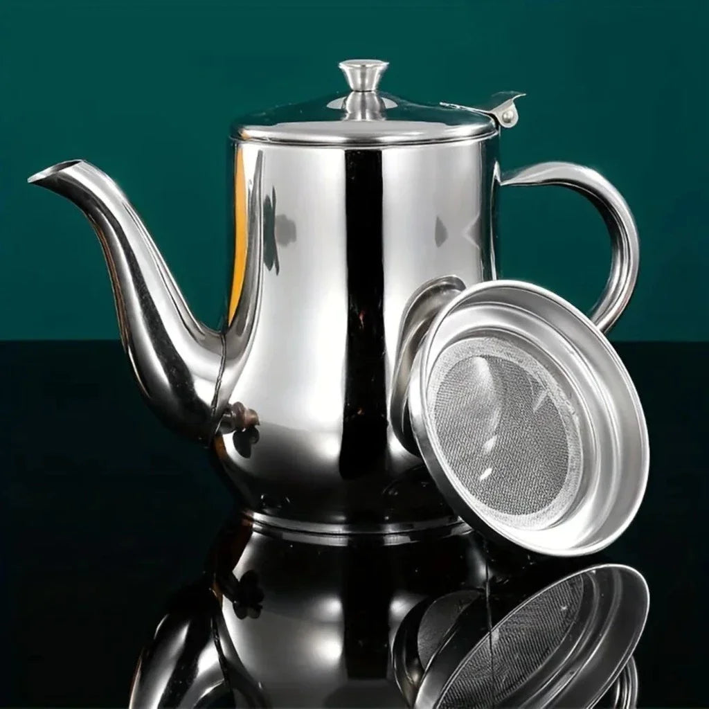 Mini Bule Inox – Compacto e Elegante para Chá e Café