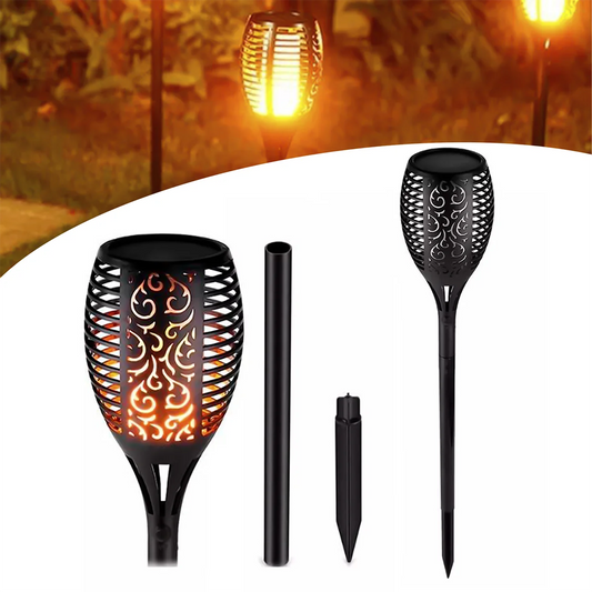 Lâmpada Solar para Jardim Efeito Tocha/Chama/ Fogo