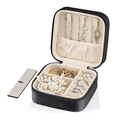 Mini Porta-Joias Portátil com Divisórias