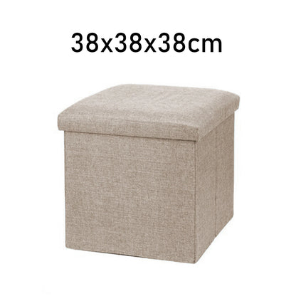 Baú Banco Dobrável Estofado – Grande Capacidade e Multifuncional