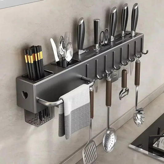 Organizador de Cozinha com Suporte para Facas, Colheres e Palitinhos