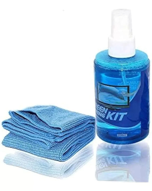 Limpeza de Tela 200ml + Pano Microfibra para Eletrônicos