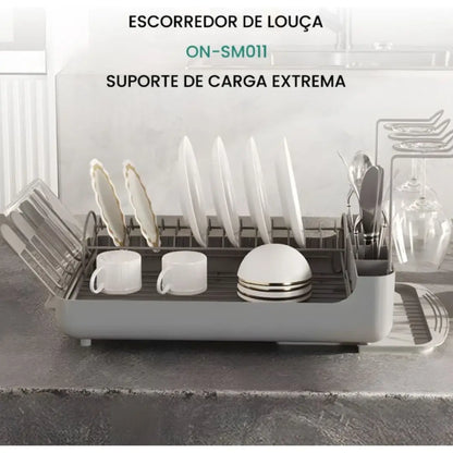 Escorredor de Louça Compacto Onistek ON SM011 – Estrutura em Ferro e Plástico