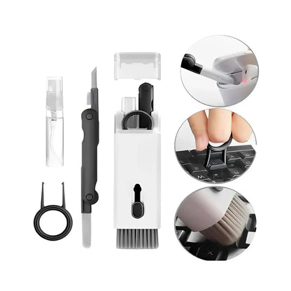 Kit 7 em 1 de Limpeza Multifuncional para Teclado e Eletrônicos