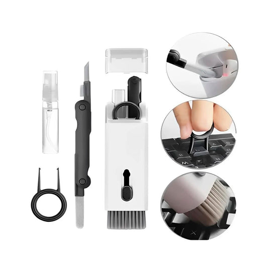 Kit 7 em 1 de Limpeza Multifuncional para Teclado e Eletrônicos