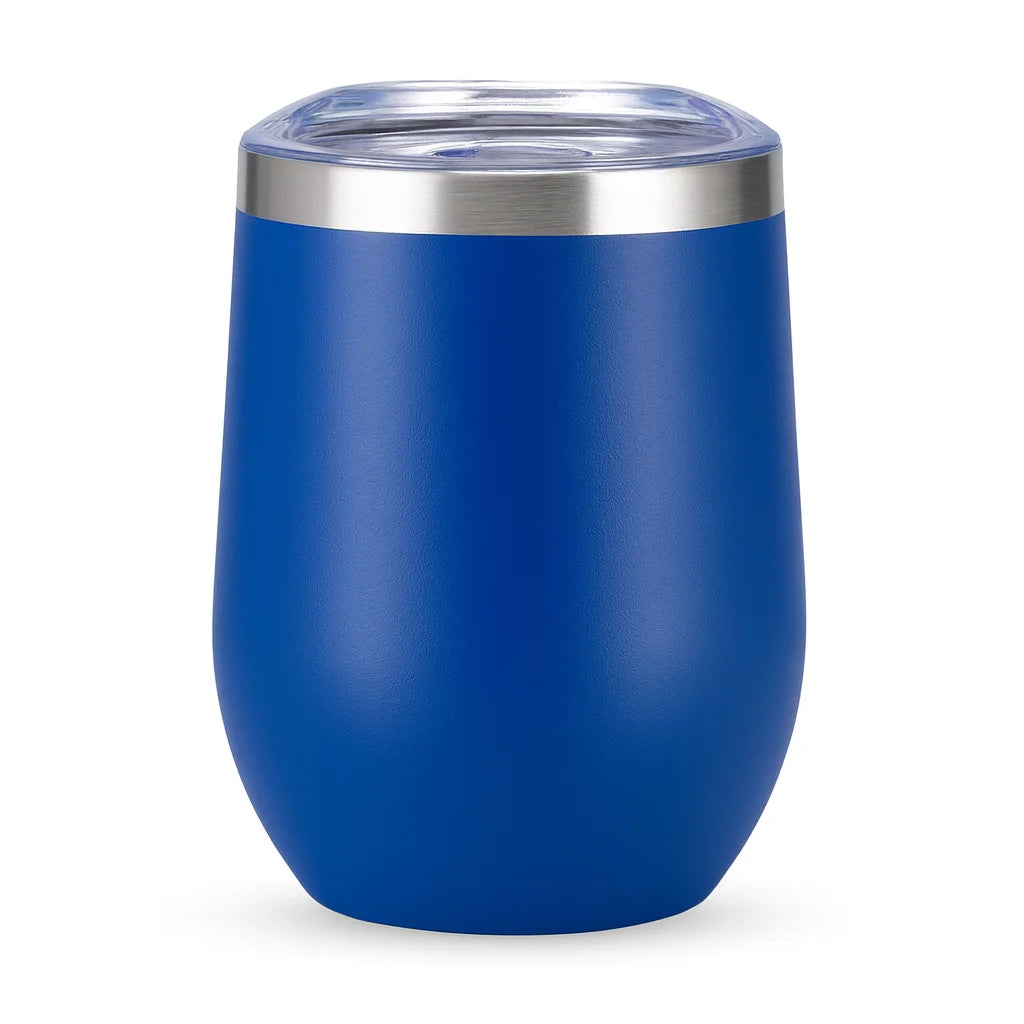 Copo Térmico Inox 360ml com Tampa Transparente – Parede Dupla